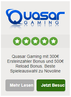 Quasar Gaming Bonus