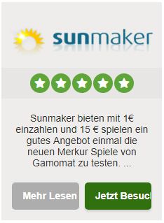 Sunmaker Casino Bonus