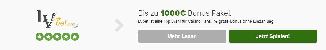 lvbet 7 Euro Gratis Ohne Einzahlung