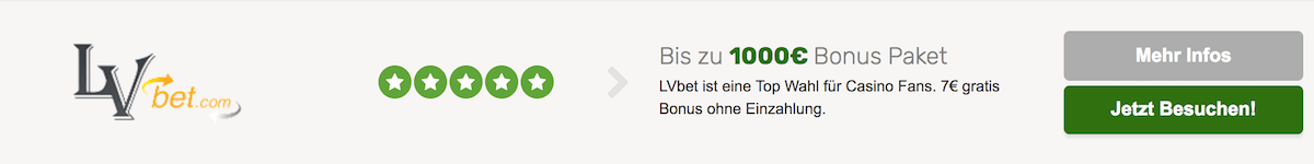 LVbet Casino Bonus