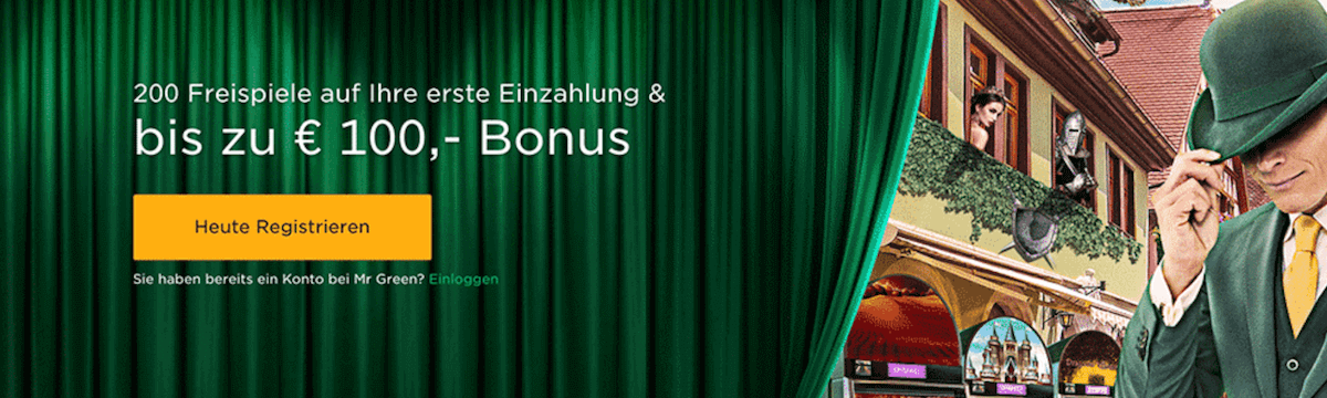 Mr Green Willkommens Bonus