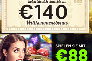 Gratis Geld ohne Einzahlung 88 + Bonus 140