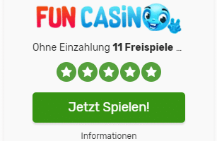 Fun Casino Freispiele plus gratis Bonus