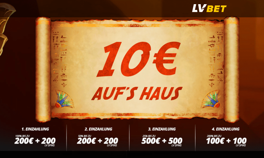 LVBet 10 Euro gratis Geld Casino