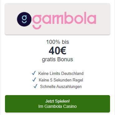 Gambola Casino - Jetzt Bonus erhalten