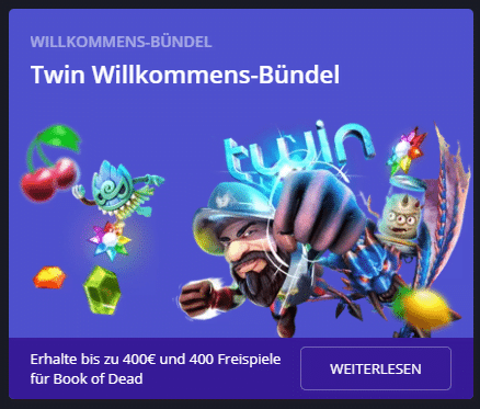 Twin Casino Bonus 400