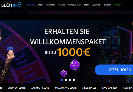 Slotimo Willkommen Bonus