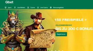 Qbet Casino Bonus plus Freispiele ohne Limits