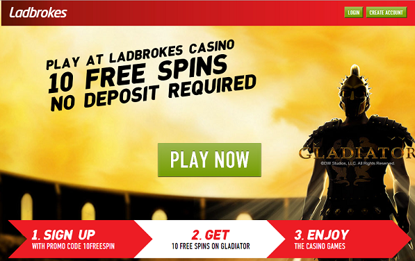 10 Freispiele ohne Einzahlung im Ladbrokes Casino