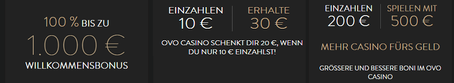 OVO Bonusangebot