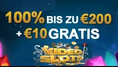 VideoSlots Willkommens Bonus