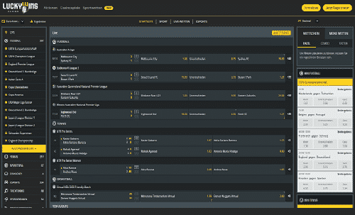 Lucky Wins Sportwetten
