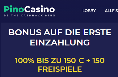 Pino Casino Willkommen Bonus