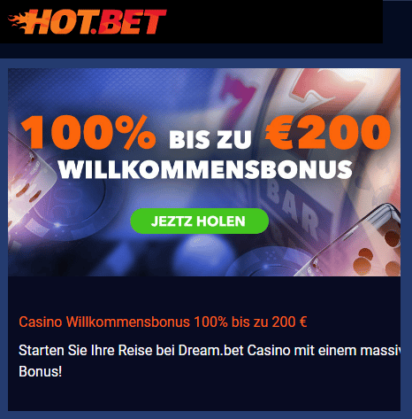 Hot.Bet Willkommensbonus