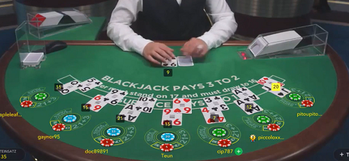 Black Jack Behind Bets