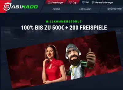 Casinado Willkommensbonus