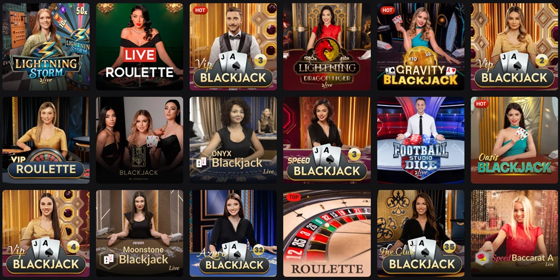Rollero Live Table Games